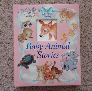 Vintage Book My First Treasury Baby Animal Stories